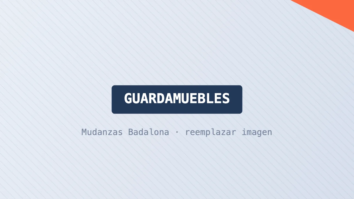 Nave de guardamuebles de Mudanzas Badalona con trasteros individuales y muebles embalados