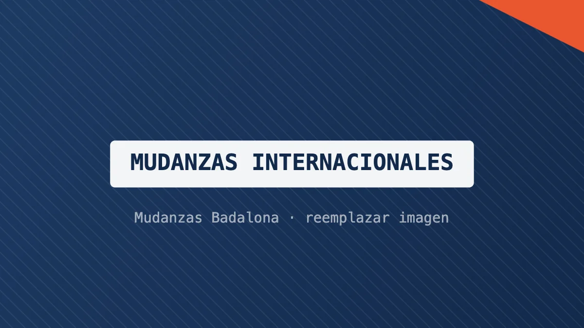 Camión de Mudanzas Badalona en una autopista europea durante una mudanza internacional